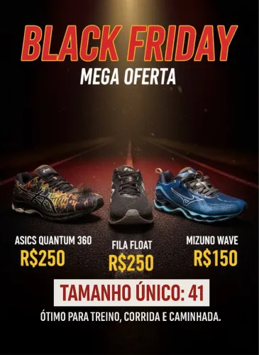 Tênis Asics, Fila e Mizuno - corrida e treino