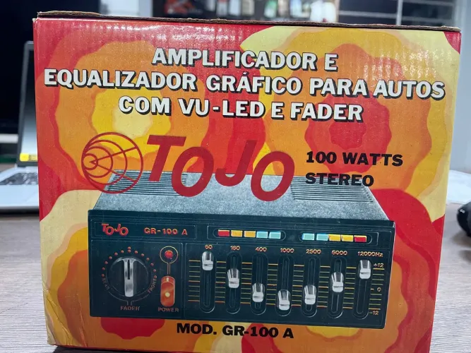 Equalizador Gráfico Tojo GR-100A novo zero lacrado na caixpara Carro