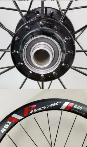 Roda de Bicicleta Dobrável Passak HB06R40 Alumínio 451mm Clincher 20H/24H V-Brake