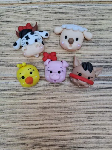 Apliques de biscuit Fazendinha