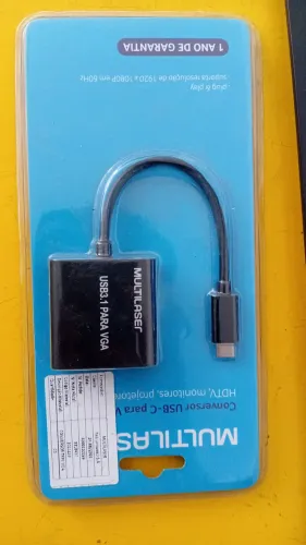 Conversor VGA para Tipo C (Ligar Monitor no Celular)