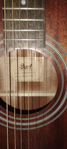 VIOLÃO CORT EARTH 60 MF OP, MACIÇO, ELETRICO SEMINOVO 