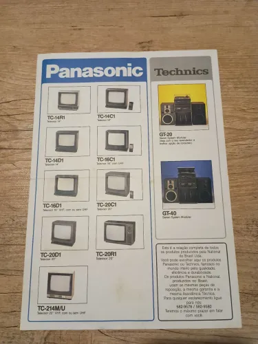 Catálogo Panasonic antigo 