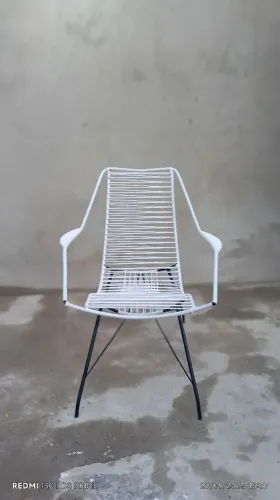 Cadeira para varanda de ferro maciço com y