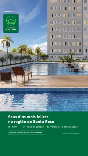 Vende-se apartamento na planta chapada Fontana 2/4 na região do Santa Rosa em Cuiabá MT 