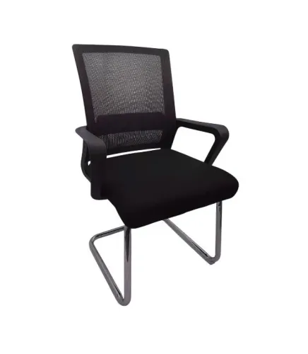 Cadeira Fixa Premium Telada - Cadeira Fixa com Base Cromada - Cadeira Fixa Telada