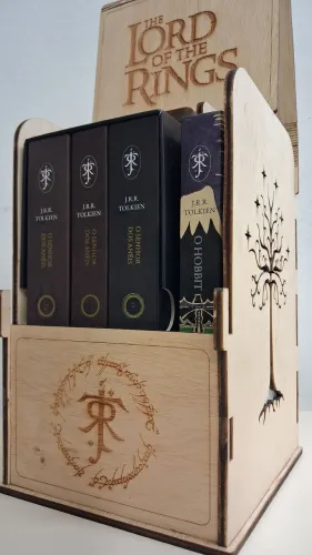 Senhor dos Anéis, Box personalizado, trilogia + Hobbit + 2 posters