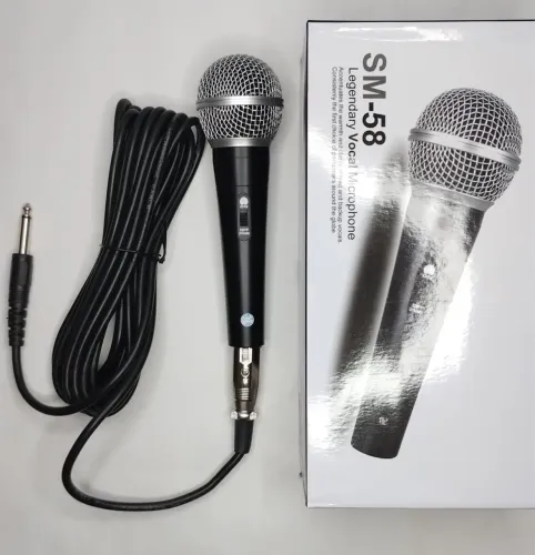 MICROFONE COM FIO PROFISSIONAL