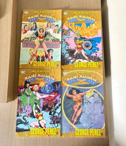 HQ mulher maravilha - George Pérez - volume 1,2,3 e 4