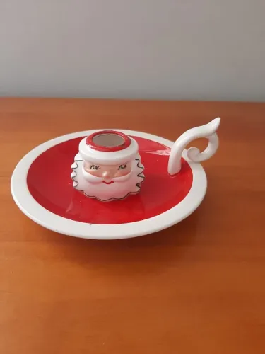 Porta-Vela natalino Papai Noel