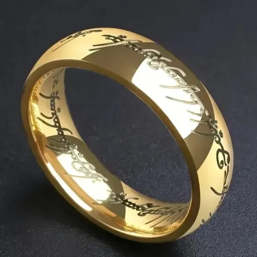 Anel de Sauron Senhor dos Anéis Lord of Rings Aliança Cosplay Geek