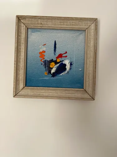 Jogo de quadrinhos em tela de canvas 26,6x26,5.