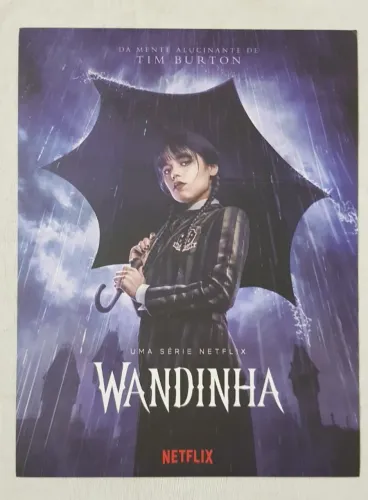 Mini pôster de Wandinha da lata do tudum da Netflix