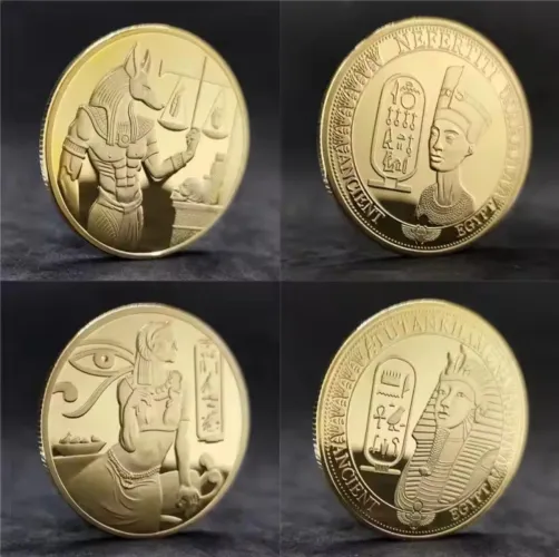 Moedas comemorativas Faraó Egípcio