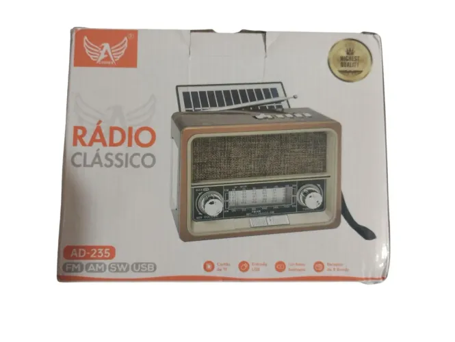 Rádio Retro Clássico AD-235 FM/AM/SW/USB envio por Uber flash cobro  uma taxa de envio