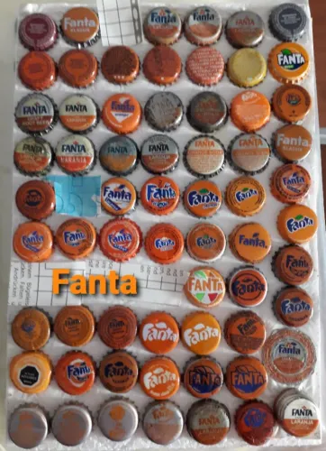 Tampinhas Fanta metálicas