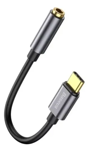 Cabo De Áudio Baseus L 3.5 Usb-c P 3,5mm - Fone De Ouvido