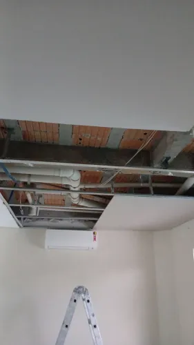 Decoração em gesso e drywall chapa cimentiça