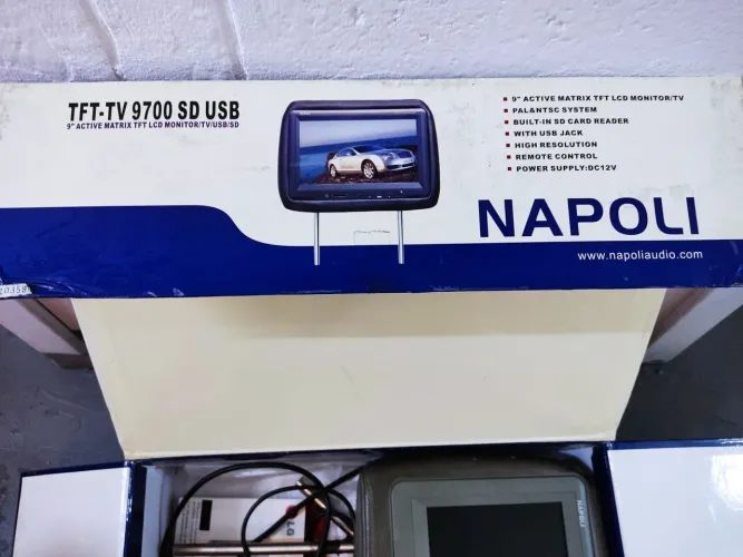 DVD TV carro Napoli modelo 9700