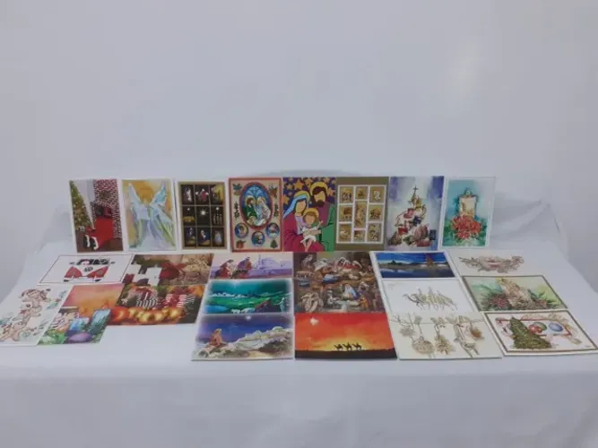 Lote com 25 Cartões de Natal com Envelopes