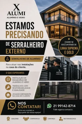 VAGA SERRALHEIRO INSTALADOR 