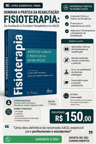 Livro Fisioterapia aspectos clínicos e práticos da reabilitação AACD