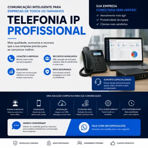 Telefonia IP Inteligente para sua Empresa