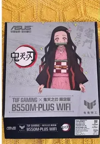(USADO)ASUS TUF GAMING B550M PLUS WIFI GMZR AM4 Nezuko Kamado Demon Slayer ITEM DE COLECIO