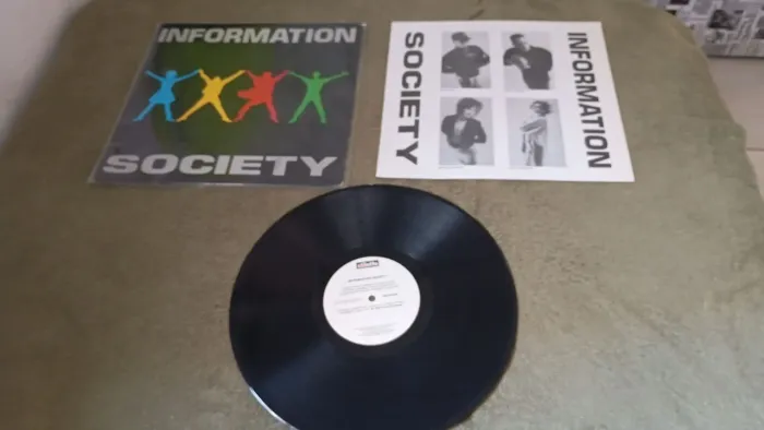 Lp Discos Vinil INFORMATION SOCIETY com ENCARTE -otimo estado -SEM RISCOS 