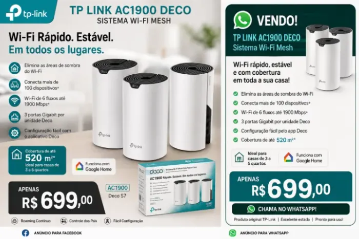 TP-LINK AC1900 DECO S7 - SISTEMA WI-FI MESH