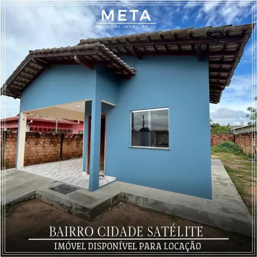 ALUGA-SE EXCELENTE CASA SEMIMOBILIADA NO CIDADE SATÉLITE