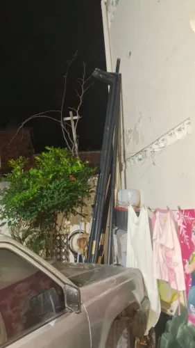Poste de ferro galvanizado