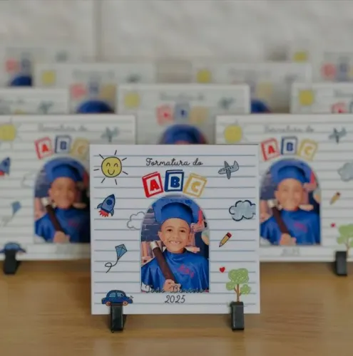 Azulejo em ceramica personalizados com foto ABC formatura