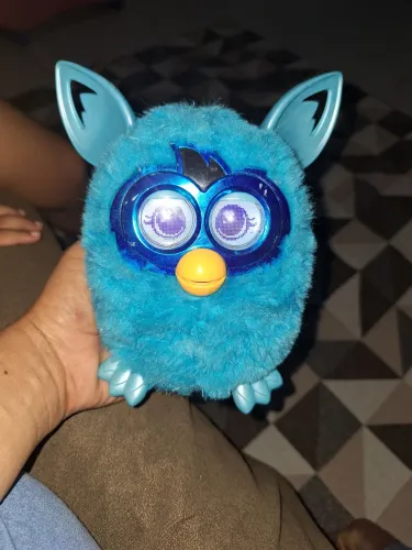 Furby boom azul funcionando perfeitamente.