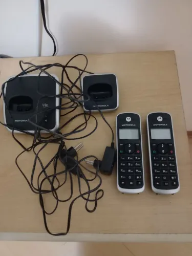 02 telefones sem fio Motorola novo sem uso