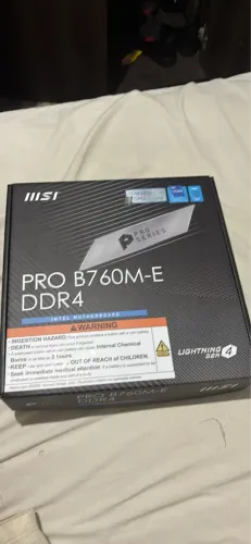 Placa Mãe MSI Pro B760M-E, Intel, DDR4, LGA 1700 911-7d48-027