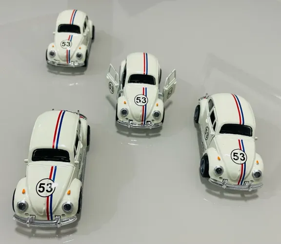 LEIA O ANÚNCIO - Miniaturas Miniatura Metal VW Fusca Herbie 1/43