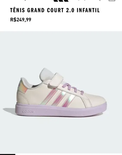 Tênis Adidas Grand Court 2.0 Infantil