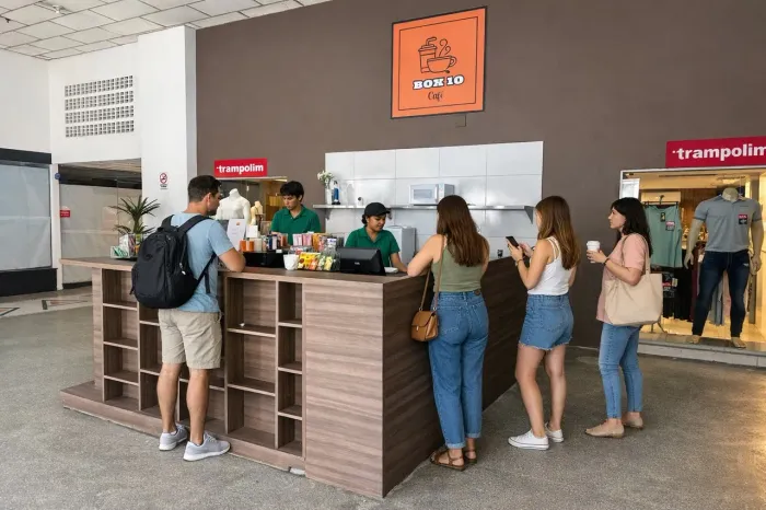 Quiosque de café em Shopping. Todo equipado, pronto para funcionar!