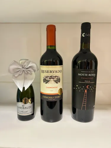 3 vinhos variados - Italiano Notte Rossa 2019