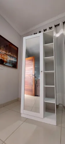 Armário Multiuso, Guarda Roupa e Sapateiro com Espelho