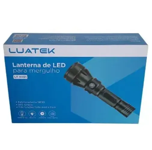 LANTERNA DE LED PARA MERGULHO LUATEK LT-XH01