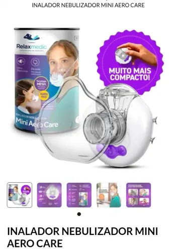INALADOR NEBULIZADOR HANDS FREE MINI AERO CARE