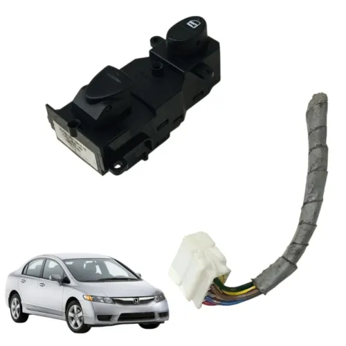 Botão vidro dianteiro direito honda civic g8 2007 2008 2009