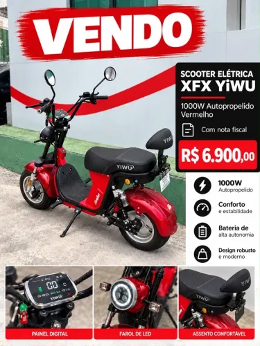 Scooter Eletrica X7 2000w 20ah 2025