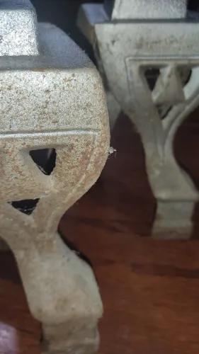 Fogão a lenha - tenho pés do fogão a lenha em ótimas condições. Medindo altura de 23 cm