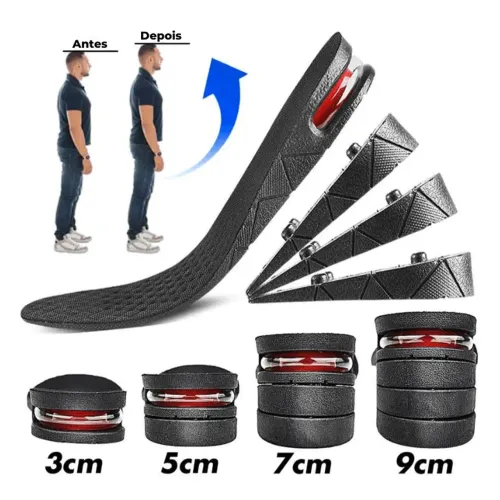 4 Pares de Palmilha Elevadora ortopédica MUITO MAIS BARATO! | ATÉ 9cm!!