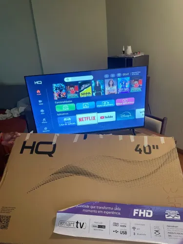 TV HQ Smart TV 40? Full HD - Nova na Caixa