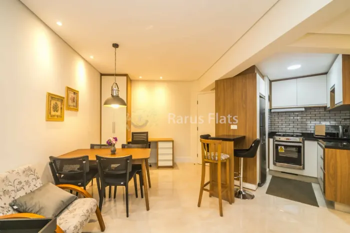 Flat para alugar na Vila Nova Conceição - Edifício Contemporâneo - Cód. LJG03099