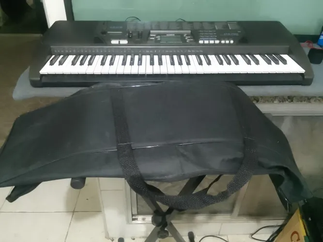 Teclado casio 61teclas tudo ok capa suporte